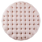 Modway Amour Tufted Button Large Round Performance Velvet Ottoman - Pink-6