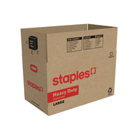 Staples Heavy Duty Corrugated Moving Box - Large - 27" L x 16" W x 15" H - Kraft-Kraft corrugated box provides sturdy and reliable protection for your moving needs
