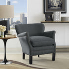 Modway Key Upholstered Fabric Armchair - Grey-Dense Foam Cushioning
