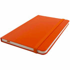 JAM Paper Hardcover Travel Journal Notebook With Elastic - 70 Lined Sheets - 4" x 6" - Orange-Size: Travel (4 x 6 inches) | Fits easily in bags, backpacks, and brief cases.