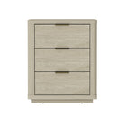 Manhattan Comfort Evelyn 20" Modern 3-Drawer Nightstand - Natural-Modern Nightstand for Bedroom and Living Room Use