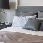 Marathon Compact Alarm Clock with Temperature and Date - Graphite Grey (CL030058GG)-Button activated backlight is gentle on the eyes while providing maximum illumination. Display remains illuminated for approximately 5 seconds.