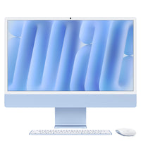 Apple iMac 24" - M4 Chip - 10 Core GPU - 256 GB SSD - 16 GB RAM - Blue - English-Fits perfectly in your space: The all-in-one desktop design is strikingly thin, comes in seven vibrant colours and elevates any space with style.