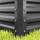 Outsunny Raised Garden Bed - 43" L x 20" W x 12" H - Light Grey - 2 Pack-Flat tops for safe and easy carrying 