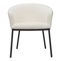 Zuo Essen Dining Chair - Ivory-Armrest support