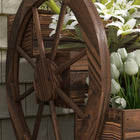 Outsunny 3-Tier Raised Garden Bed - Carbonized-Made of fir wood and designed to be placed outdoors
