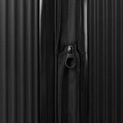 Swiss Mobility JFK Collection 26" Hardside spinner luggage - Black-Zipper-release expansion system for 20%. more packing space