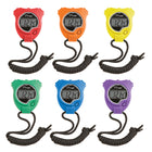 Champion Sports Stop Watch - Assorted Colours - 6 Pack -Product Type: Stop watches