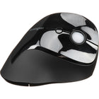 Kensington Pro Fit Ergo Vertical Wireless Mouse - Black-Contoured, natural (46.7 degree) slope keeps the wrist in a neutral handshake position, eliminating soft tissue compression