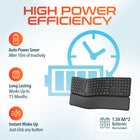 Delton KB250 Wireless Ergonomic Keyboard - Black-Every keystroke is accurate and responsive, enhancing your typing speed and efficiency