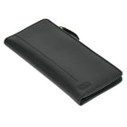 Club Rochelier Ladies Slim Clutch Wallet with Top Zipper - Black-2 Slot pockets