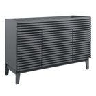 Modway Render 48" Single Sink Compatible Bathroom Vanity Cabinet - Grey-7