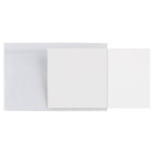 JAM Paper Plastic Name Tags with Clamp Hook - 3 5/8 x 2 1/4 - Clear - 24 Pack-Easy to assemble with clear pocket pouch, white cards, white thread and metal fasteners
