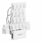 Emporia Vue 3 Home Energy Monitor with 16 50A Circuit Level Sensors-Installs inside most residential circuit panels using clamp on sensors and supports single phase single split phase and two wire electrical systems, also compatible with three wire systems and three phase four wire wye systems with earthed tn or tt neutral when using an additional 200A sensor sold separately