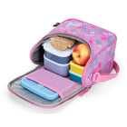 Roots Recycled Lunch Bag  - 5L - Ditzy Floral Pink-Versatile Carry: Adjustable shoulder strap and sturdy webbing handle offer comfortable, on-the-go carrying options