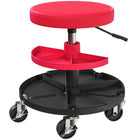 HOMCOM Rolling Mechanic Stool-Heavy-duty steel frame supports up to 300 lb (135 kg), ensures durability
