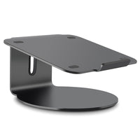 ShoppingAll Ergonomic Laptop Stand with 360-Degree Swivel Base for Laptops Up to 17" - Grey-Smooth, durable, and premium aluminum steel design matches most surfaces and devices (especially your MacBook's)