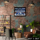 Toronto Maple Leafs Card Collage - Framed Print - 36" x 28"-Officially licensed by the NHL and NHLPA