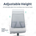 MotionGrey AeroMesh Ergonomic Office Chair - Mesh Back Support with Adjustable Armrests - White-Easy Installation - Our package includes instructions and all accessories needed to assemble the chair. Your premium office chair will be rolling through your office in no time