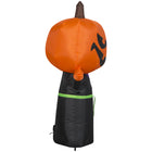 GEMMY Airblown Inflatable Halloween Pumpkin Head Reaper - 42"-Self-inflates in seconds