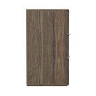 Manhattan Comfort Clive 72" Mid-Century Modern 6-Drawer Double Dresser - Walnut Brown & Gold-Available in Walnut and Gold, Black and Gold, Natural Oak and Gold, Natural Oak, Black, and Walnut
