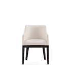Manhattan Comfort Gansevoort 22.5" Modern Faux Leather Upholstered Dining Armchair - Cream-Modern Dining Chair for Dining Room and Task Use