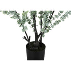 Monarch Specialties 44" Artificial Indoor Eucalyptus Tree - Floor - Black Pot-No assembly required: product dimensions: 25 in. L x 20 in. W x 44 in. H