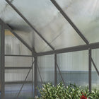 Outsunny 6' x 8' x 6.5' Polycarbonate Greenhouse with Sliding Door- Sliding door design for easy access
 