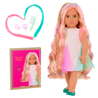 Our Generation Doll Hair Grow - 46" Length - Tessie-Braid, play, and style the day away with the Our Generation From Hair to There doll Tessie!