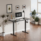 Work Zone Serrano 48" Height Adjustable Sit Stand Desk - Black-9