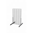 Wamaco 2' x 4' SlatGrid with 24" T-Leg Kit - Black-All-in-One Kit - No need to search around confused by what gridwall parts work together because, once assembled, this kit provides a functional one panel display unit.