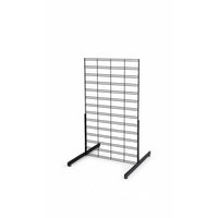 Wamaco 2' x 4' SlatGrid with 24" T-Leg Kit - Black-All-in-One Kit - No need to search around confused by what gridwall parts work together because, once assembled, this kit provides a functional one panel display unit.