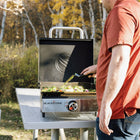 Blackstone 17" Tabletop Griddle With Hood-Piezo ignition: Easy-to-use and reliable ignition system.