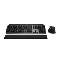 Logitech MX Keys S Combo for Mac - Wireless Keyboard & Mouse with Palm Rest, Backlit Keyboard, Fast Scroll - Space Grey-Mastered For Mac: With a Mac key layout, a Space Grey finish, programmable functions for macOS via Logi Options+ , USB C charging, the MX Keys S Combo for Mac is a perfect fit with your Apple setup
