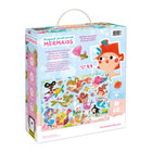 Banana Panda Magical Jumbo Puzzle - Mermaids-Puzzle play helps develop fine motor skills, manual dexterity, hand-eye coordination and concentration