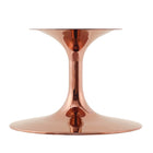Modway Lippa 36" Faux Marble Coffee Table - Rose Black-Non-Marking Ring