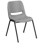 Flash Furniture HERCULES Series Grey Ergonomic Shell Stack Chair-880 lb. Weight Capacity