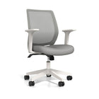 Staples Essentials Mesh Back Fabric Task Chair - Grey-Mesh back and fabric seat
