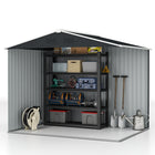Outsunny 8' x 6' Outdoor Storage Shed-Four ventilation slots to keep the interior cool and airy
