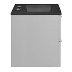 Modway Daybreak 24" Bathroom Vanity - Light Grey/Black-8" Centerset Faucet Holes