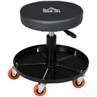 HOMCOM Shop Stool-Segmented tool tray at the bottom, designed to keep tools organised and accessible 
