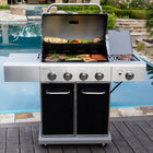 Kenmore 4 Burner Gas Grill with Side Searing Burner-1 bonus side searing burner - 12,000 BTUs for high temp searing.