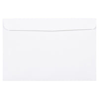 Jam Paper Booklet Commercial Envelopes - 6" H x 9" W - White - 25 Pack-White Booklet Envelope