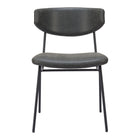 Zuo Charon Dining Chair - Vintage Black - Set of 2-Plush and durable faux leather fabric