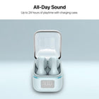 MyBat Open Ear Bluetooth Earbuds - Blue-IPX5 Waterproof - Built to withstand sweat, rain, and active use