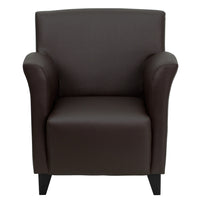 Flash Furniture HERCULES Roman Series Brown LeatherSoft Lounge Chair-Lounge Chair