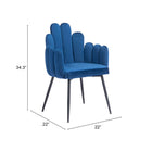 Zuo Noosa Dining Chair - Navy Blue - Set of 2-6