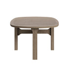 Modway Saratoga Oval Outdoor Patio Teak Wood Coffee Table - Weathered Grey-8