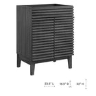 Modway Render 24" Bathroom Vanity - Charcoal/White-Integrated Countertop