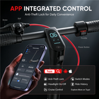 Gyrocopters Flash 6.0 MAX Electric Scooter for Adults & Teen - Speed 32 kmph - Range 40 km - Peak Motor 500W - 9" Tire - APP - Black-Ride with confidence on a 1.5X wider deck than regular e-scooter designed for maximum stability and a safe stance